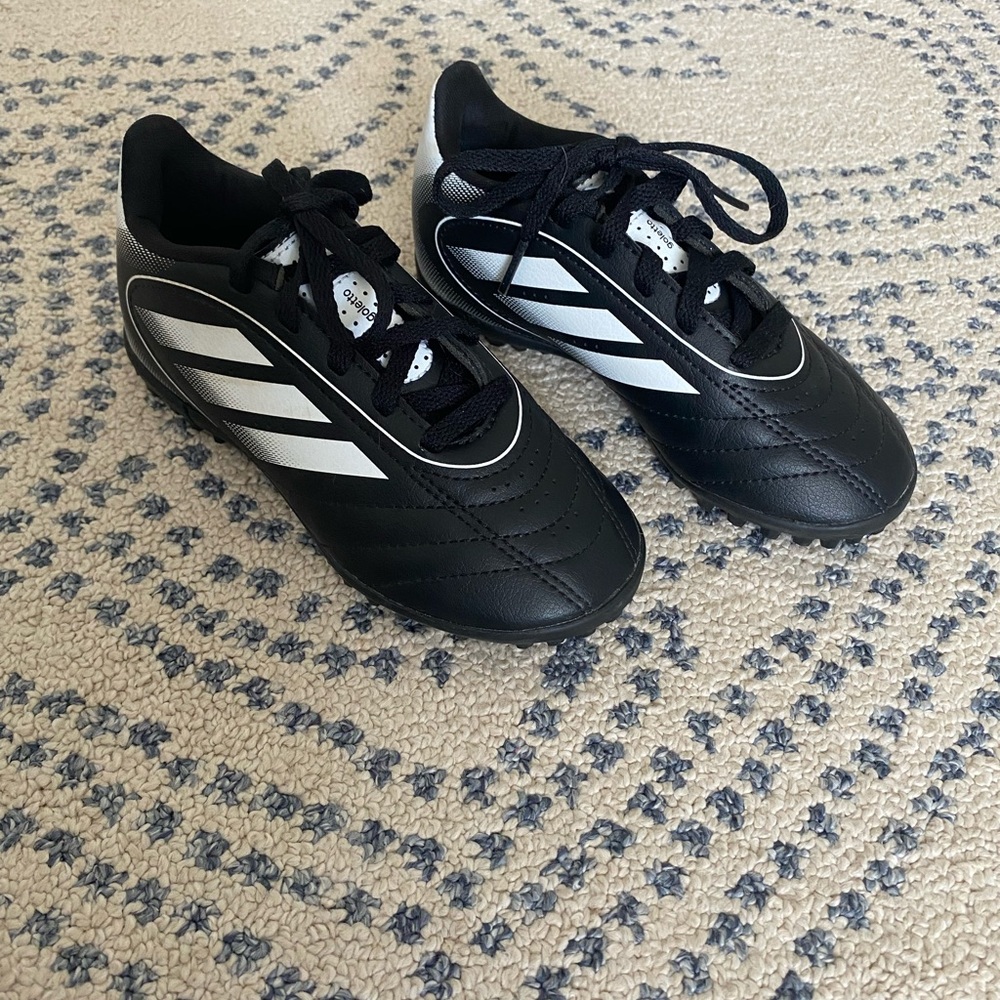 Adidas Classic Black and White Indoor Soccer Cleats